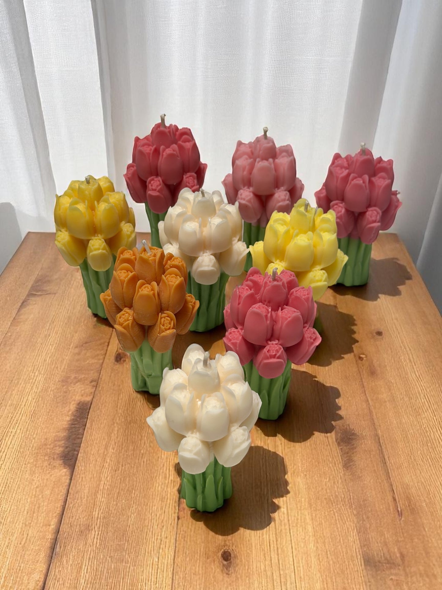 Tulip Candle – Handcrafted Floral Elegance - Sugar Candle