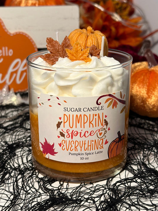 Pumpkin Spice Latte Candle – pumpkin scented fall candle & gift for any occasion - Sugar Candle