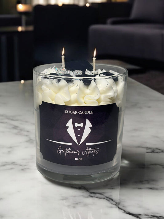 Gentlemen’s Atlantis Candle – aqua scented romantic candle for gifts & home decor 🕯️🌊 - Sugar Candle