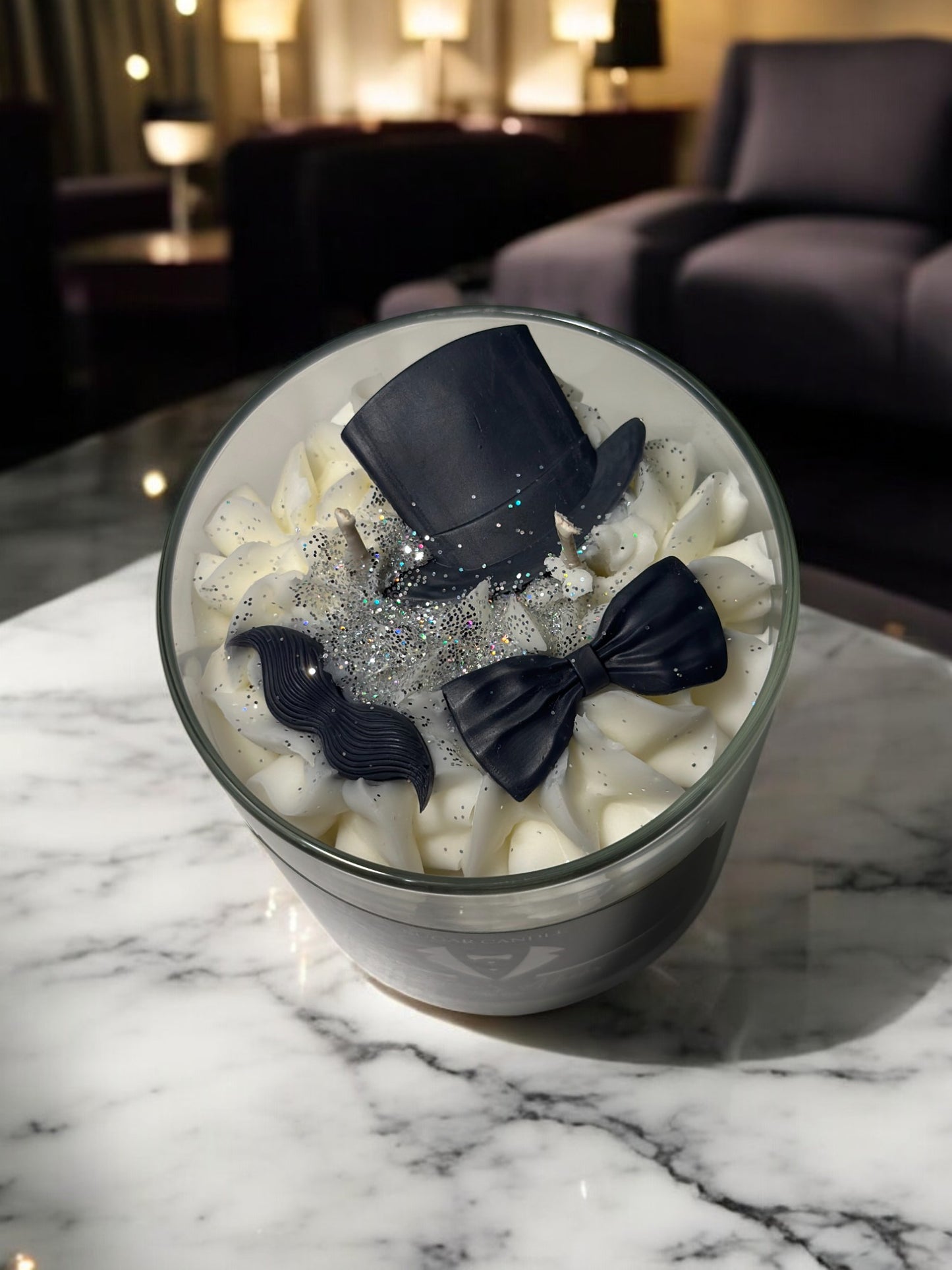 Gentlemen's Candle Atlantis Scented Soy Gift for Him & Her | Valentines Decor, Candle Favors, Birthday Wedding Gift, Valentine's Day Candle