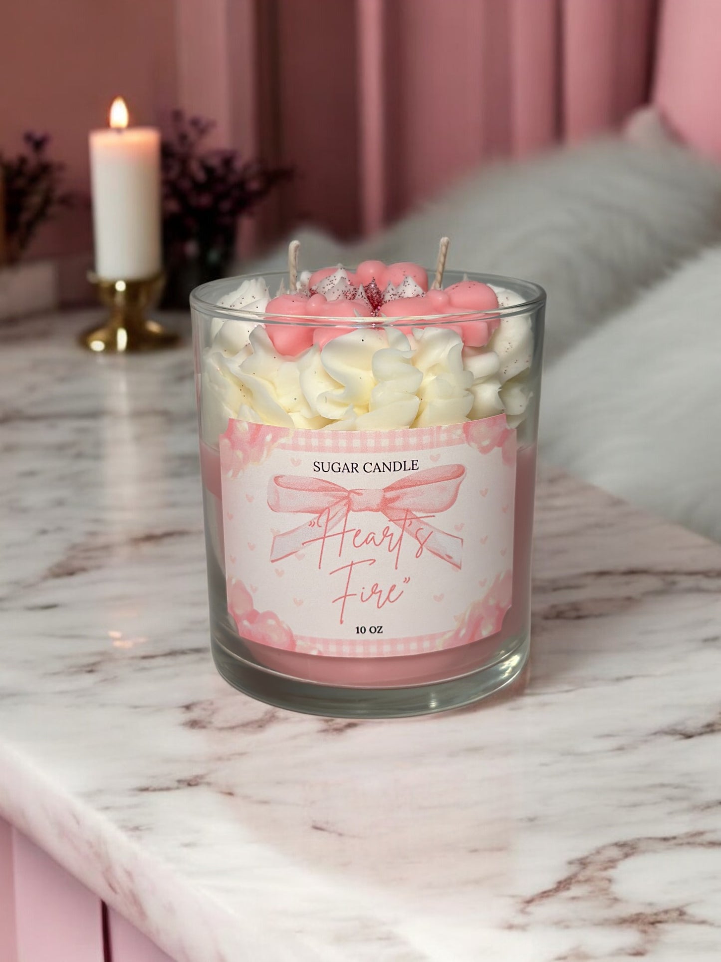 Valentine's Day Candle Gift for Him & Her Strawberry Shortcake Candle Valentine's Day Decor Baby Shower Candle Favors, Birthday Gifts