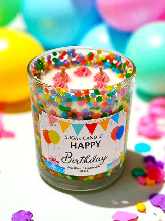 Happy Birthday – Sugar Plum Punch Birthday Candle & Gift - Sugar Candle