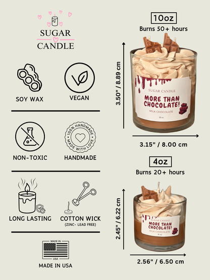 Whipped Milk Chocolate Candle – Dessert-Inspired Soy Candle