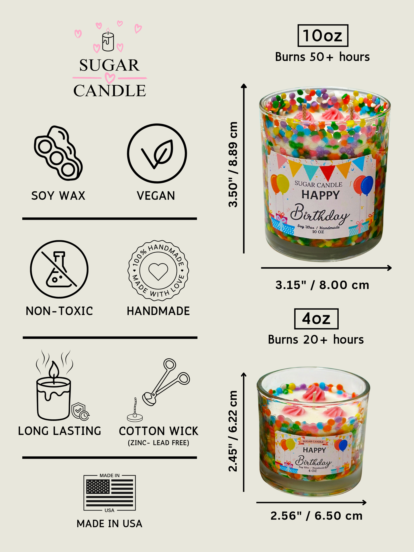 Happy Birthday – Sugar Plum Punch Birthday Candle & Gift