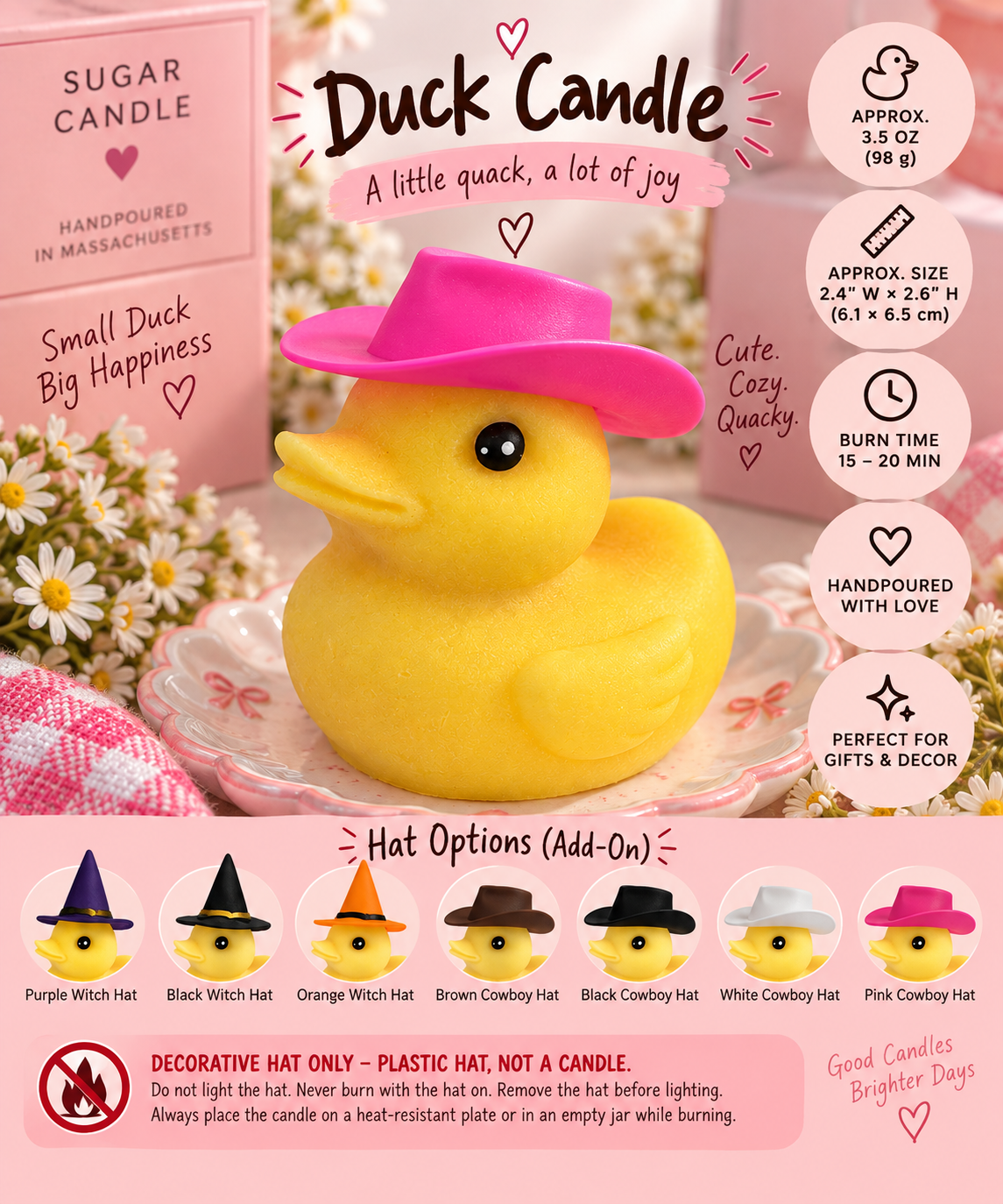 Cute Duck Candle – Handmade Sculptural Candle
