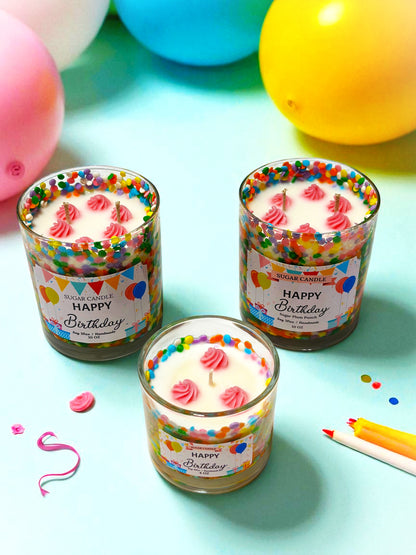 Happy Birthday – Sugar Plum Punch Birthday Candle & Gift - Sugar Candle
