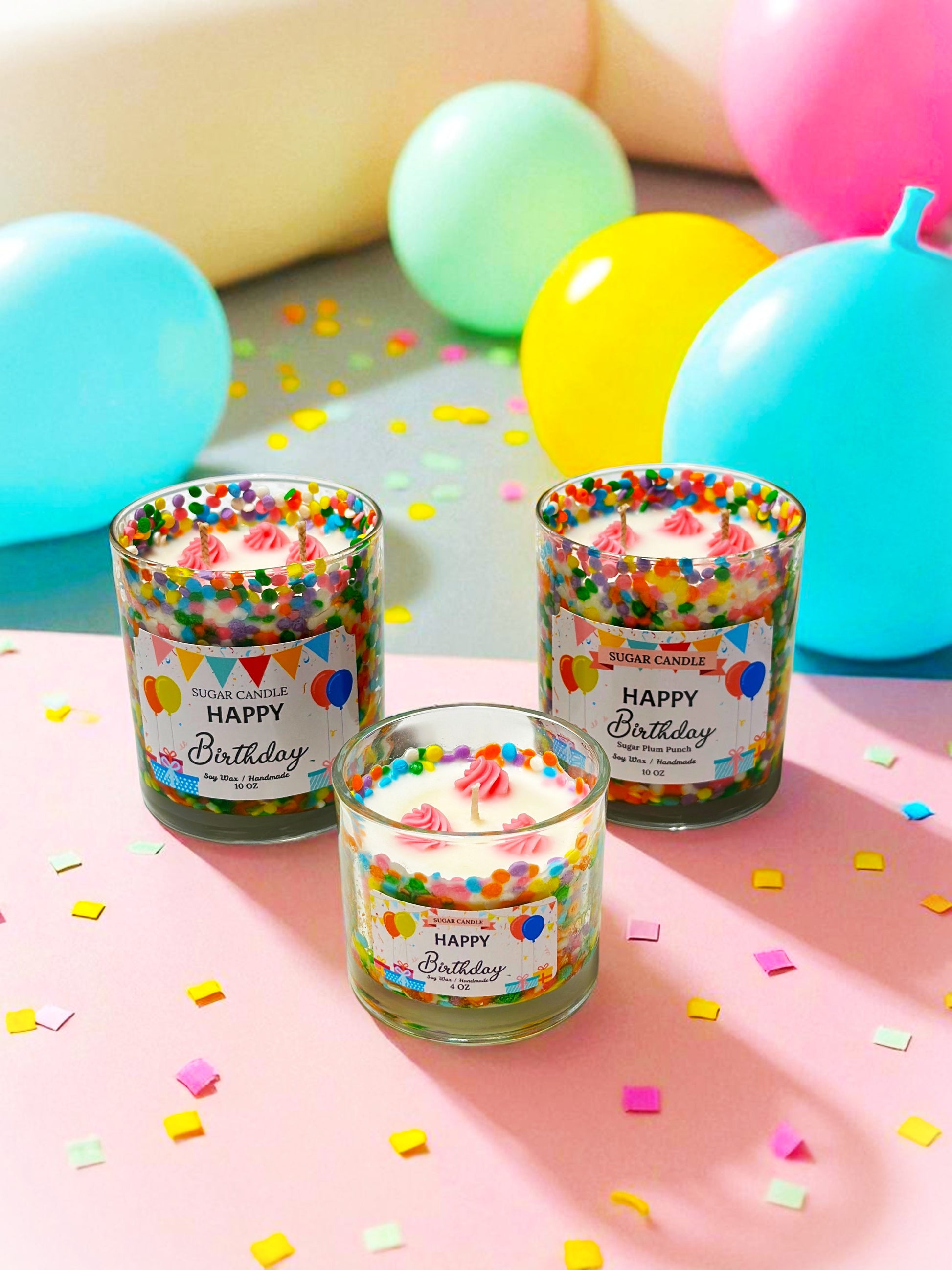 Happy Birthday – Sugar Plum Punch Birthday Candle & Gift - Sugar Candle