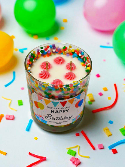 Happy Birthday – Sugar Plum Punch Birthday Candle & Gift - Sugar Candle
