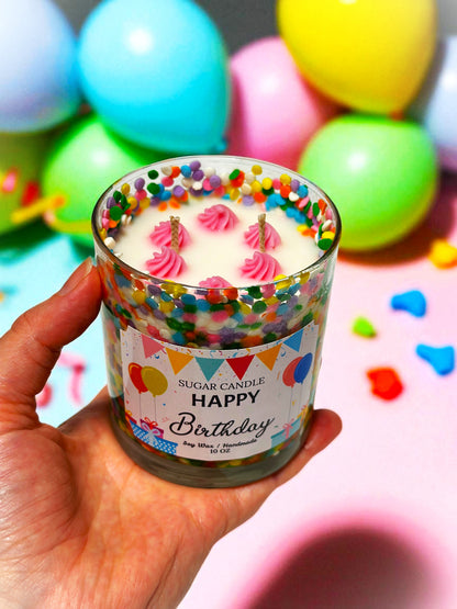 Happy Birthday – Sugar Plum Punch Birthday Candle & Gift - Sugar Candle