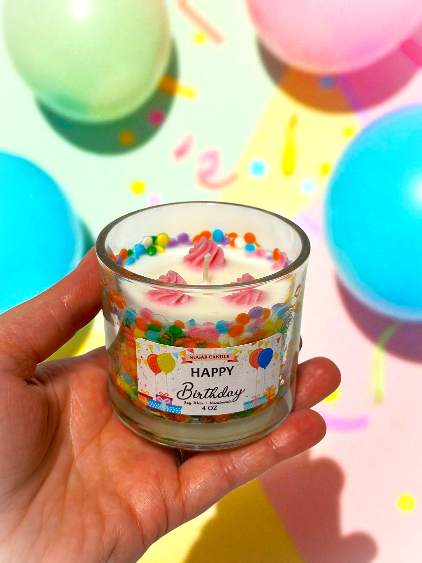 Happy Birthday – Sugar Plum Punch Birthday Candle & Gift - Sugar Candle