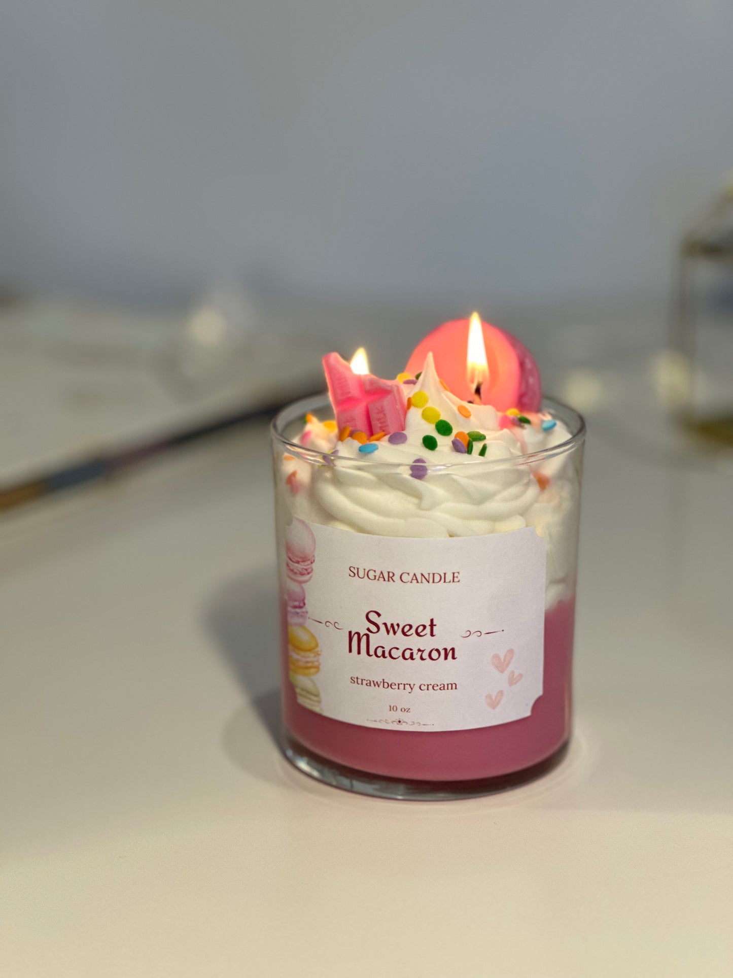 Sweet Macaron Candle