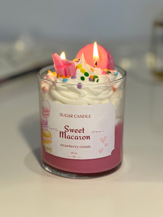 Sweet Macaron Candle