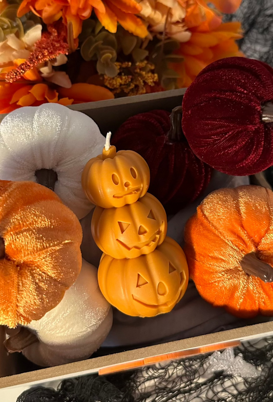 Halloween Pumpkin Trio Candle