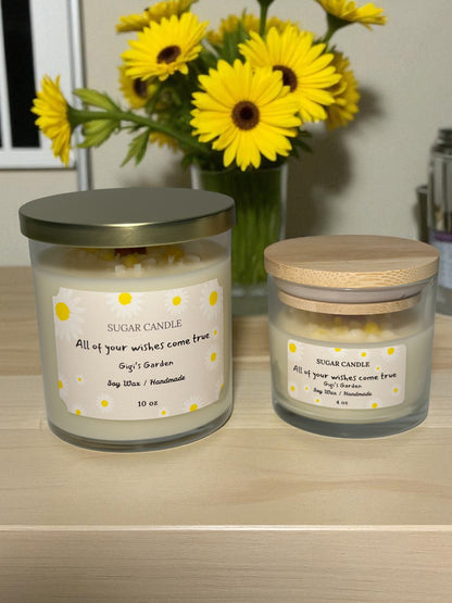 Daisy Flower Candle – floral scented candle & gift for any occasion - Sugar Candle