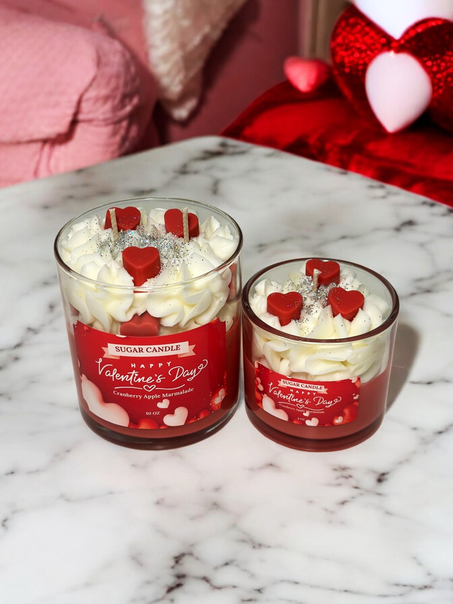 Valentine's Day Candle – romantic cranberry candle for gifts & decor ❤️🕯️