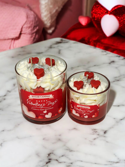 Valentine's Day Candle – Cranberry Apple Soy Candle