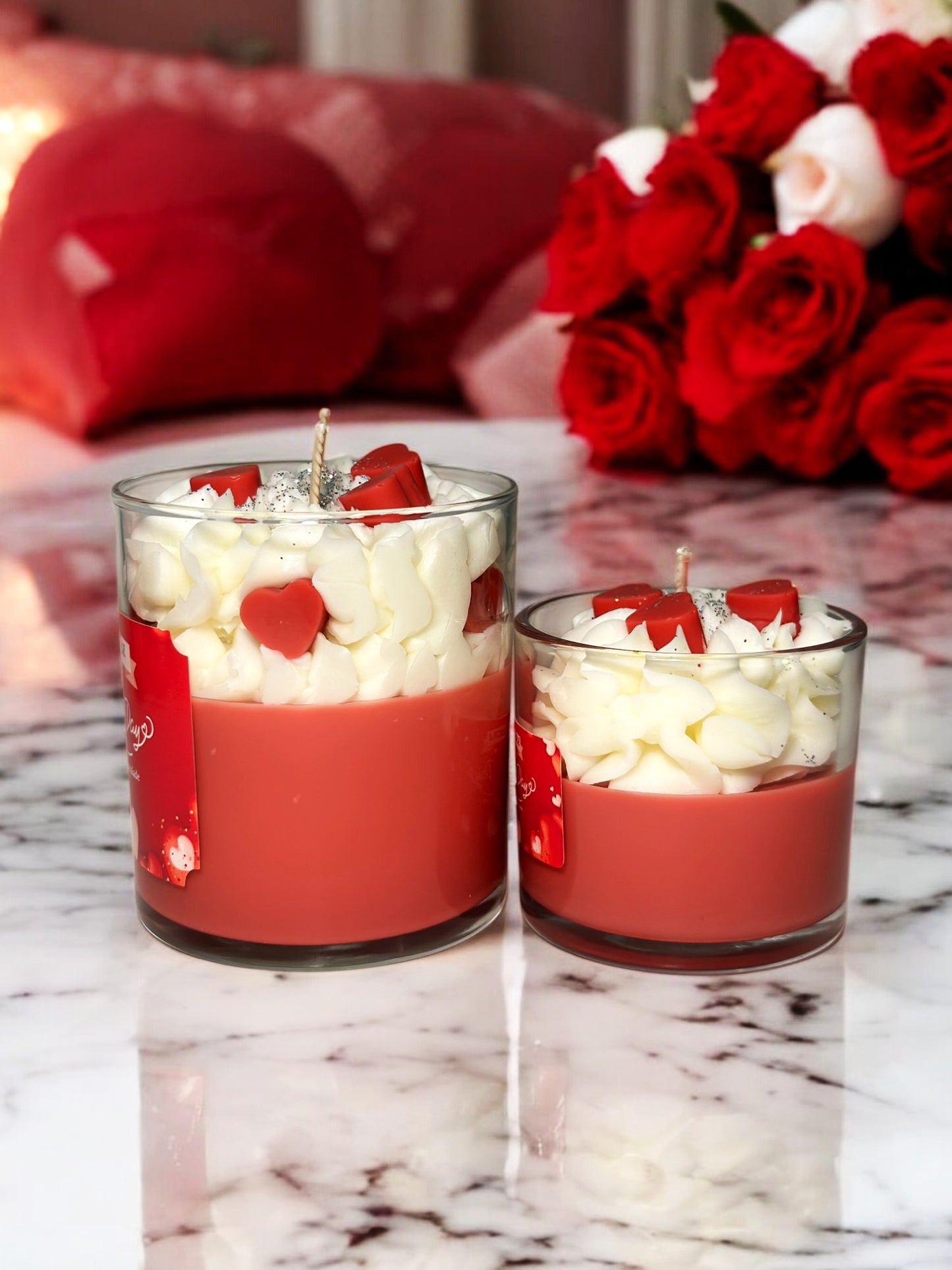 Valentine's Day Candle – romantic cranberry candle for gifts & decor ❤️🕯️