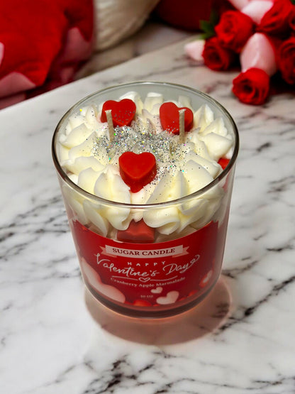Valentine's Day Candle – Cranberry Apple Soy Candle