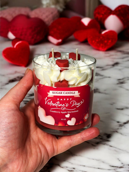 Valentine's Day Candle – Cranberry Apple Soy Candle