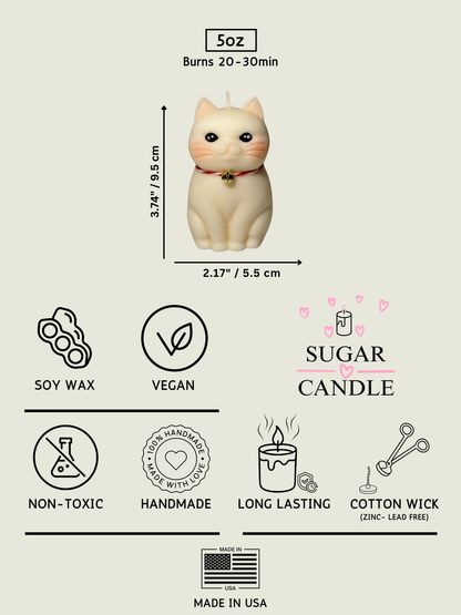 Cat Candle – Decorative Gift for Cat Lovers