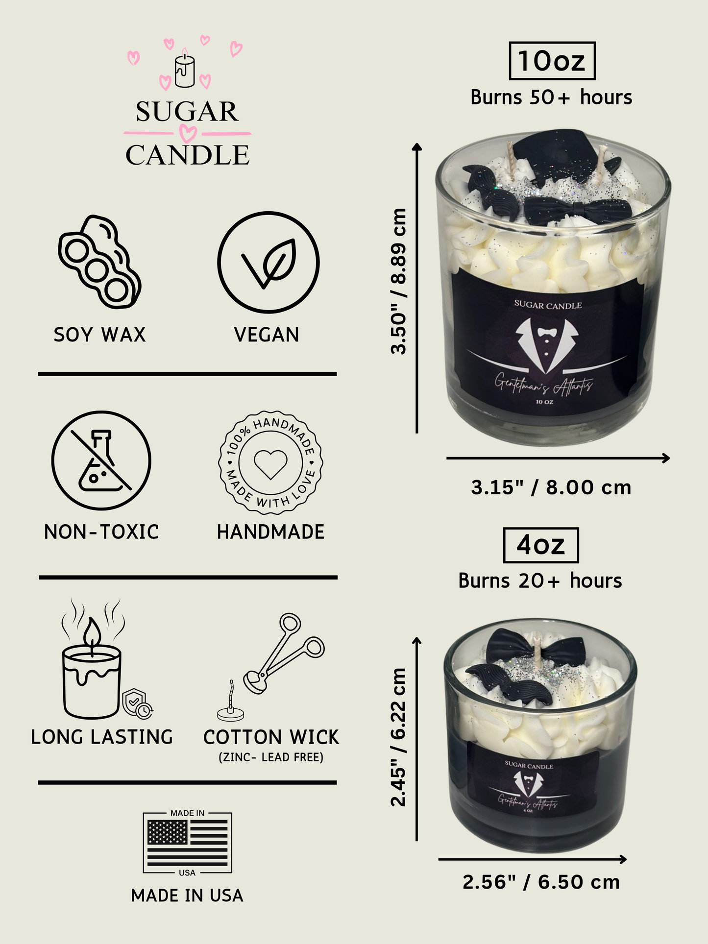 Gentlemen’s Atlantis Candle – aqua scented romantic candle for gifts & home decor 🕯️🌊