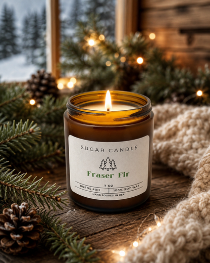 Amber Jar Soy Candle – 7 oz Scented Candle Collection
