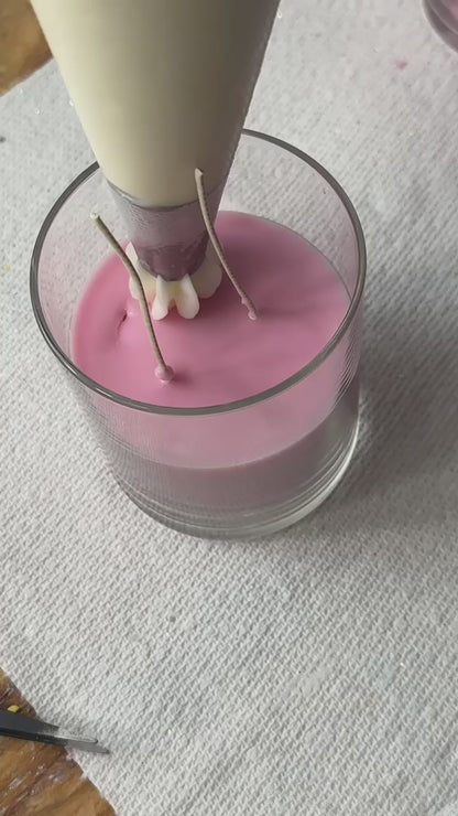Hearts Fire Pink Candle – Strawberry Shortcake Soy Candle
